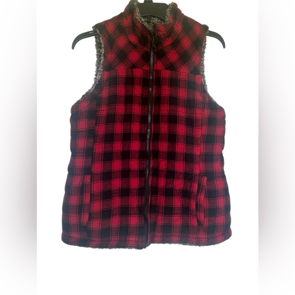 Maurices Gray Faux Fur Vest for teens